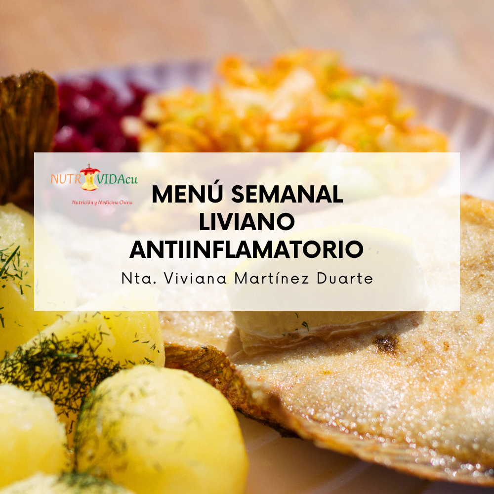 Menú Semanal Liviano Antiinflamatorio