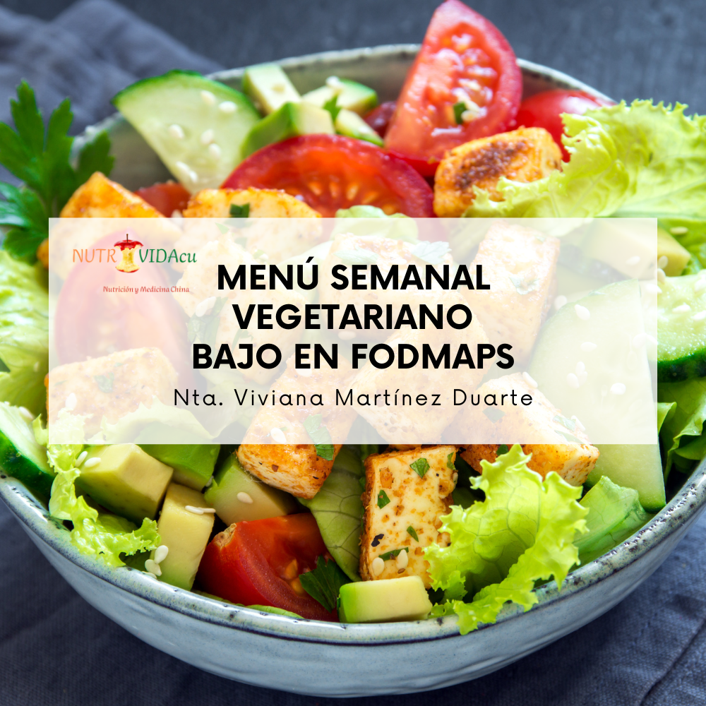 Menú Semanal Vegetariano y Bajo en FODMAPs