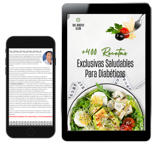 🥗 Ebook +400 Recetas Saludables para Diabéticos