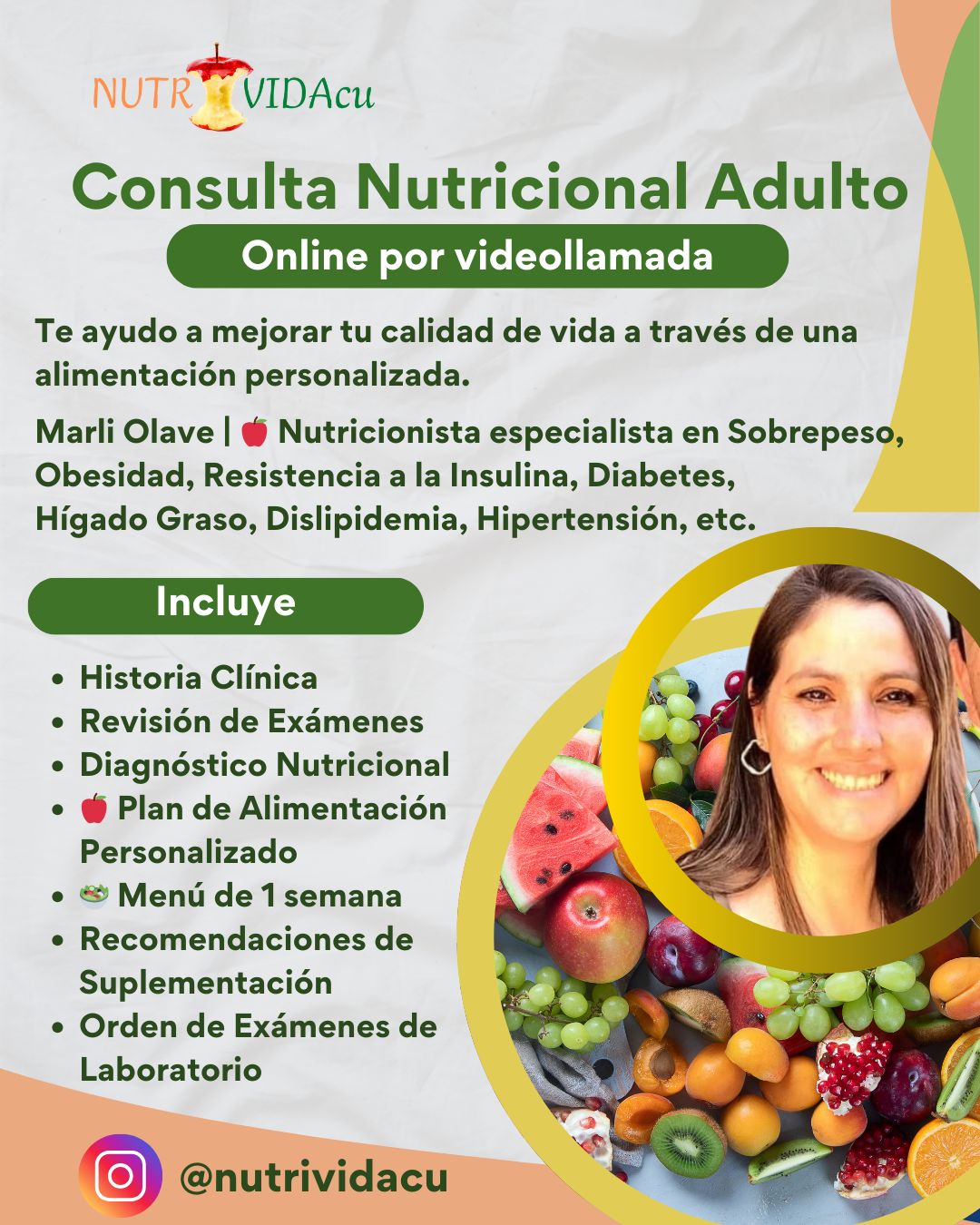 🍎Programa Sobrepeso y Obesidad, 1 mes (Consulta Nutricional Online + 24 BURN + 12 sesiones de gimnasia por zoom)