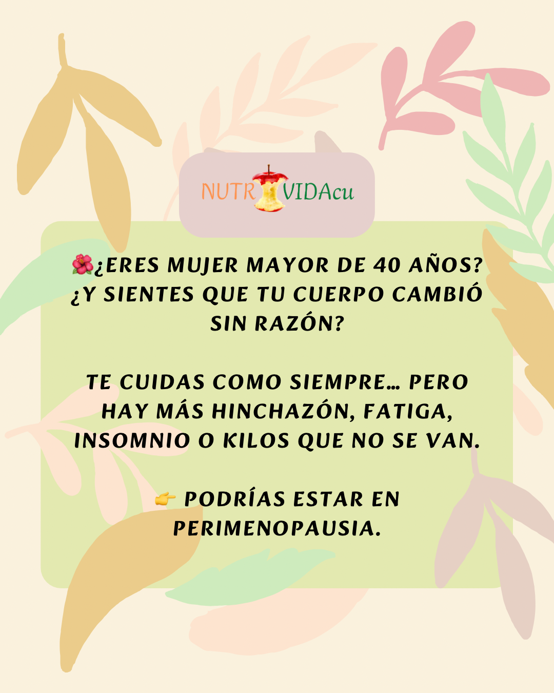 🌸Guía de Alimentación en Perimenopausia