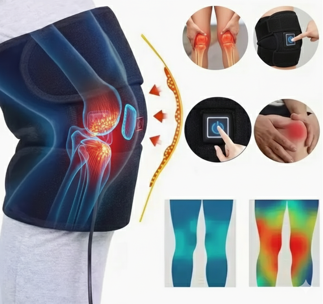 🔥 Rodillera Térmica USB con Infrarrojo – Uso en Rodilla, Muslo y Pantorrilla