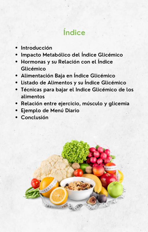 Guía Alimentación Baja en Indice Glicémico