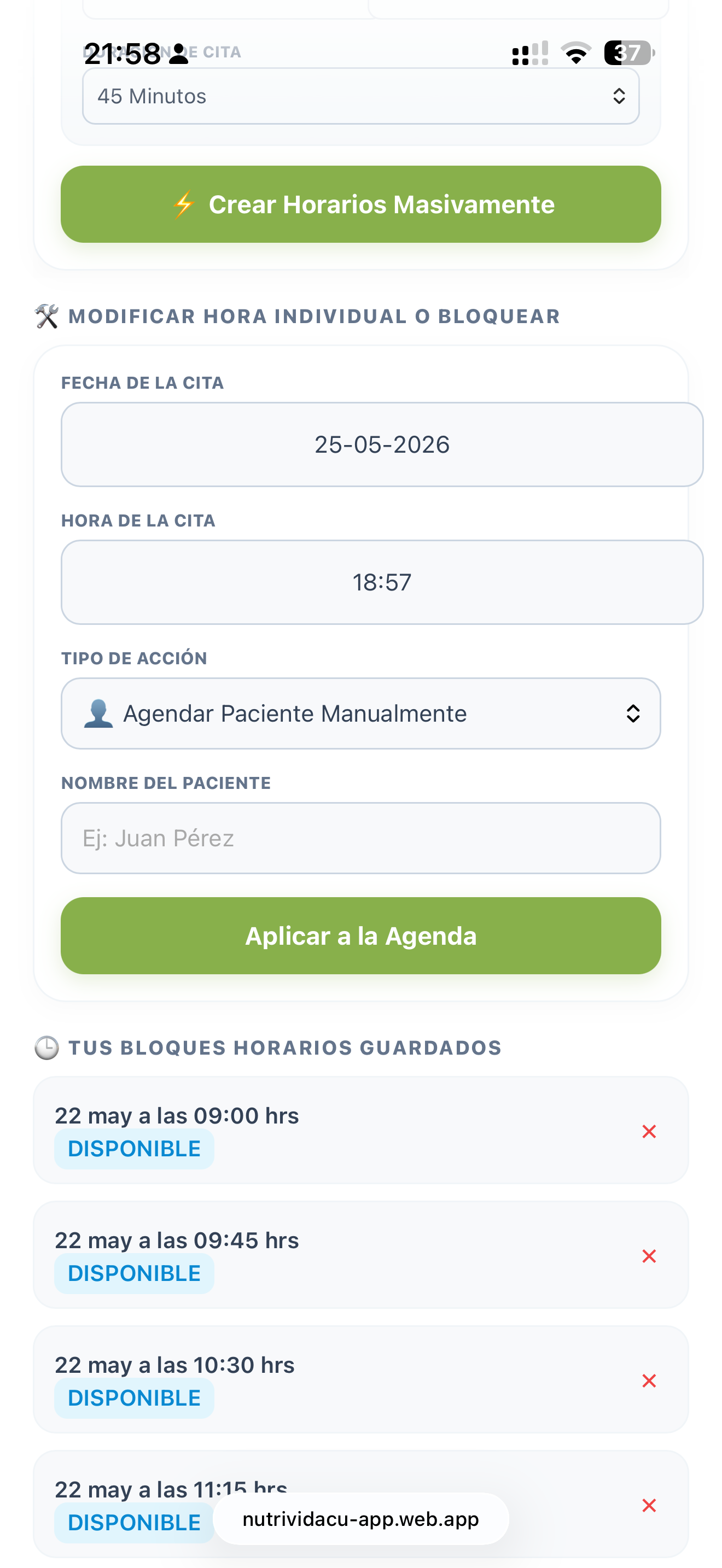 📱Nutrividacu Profesional, para Nutricionistas