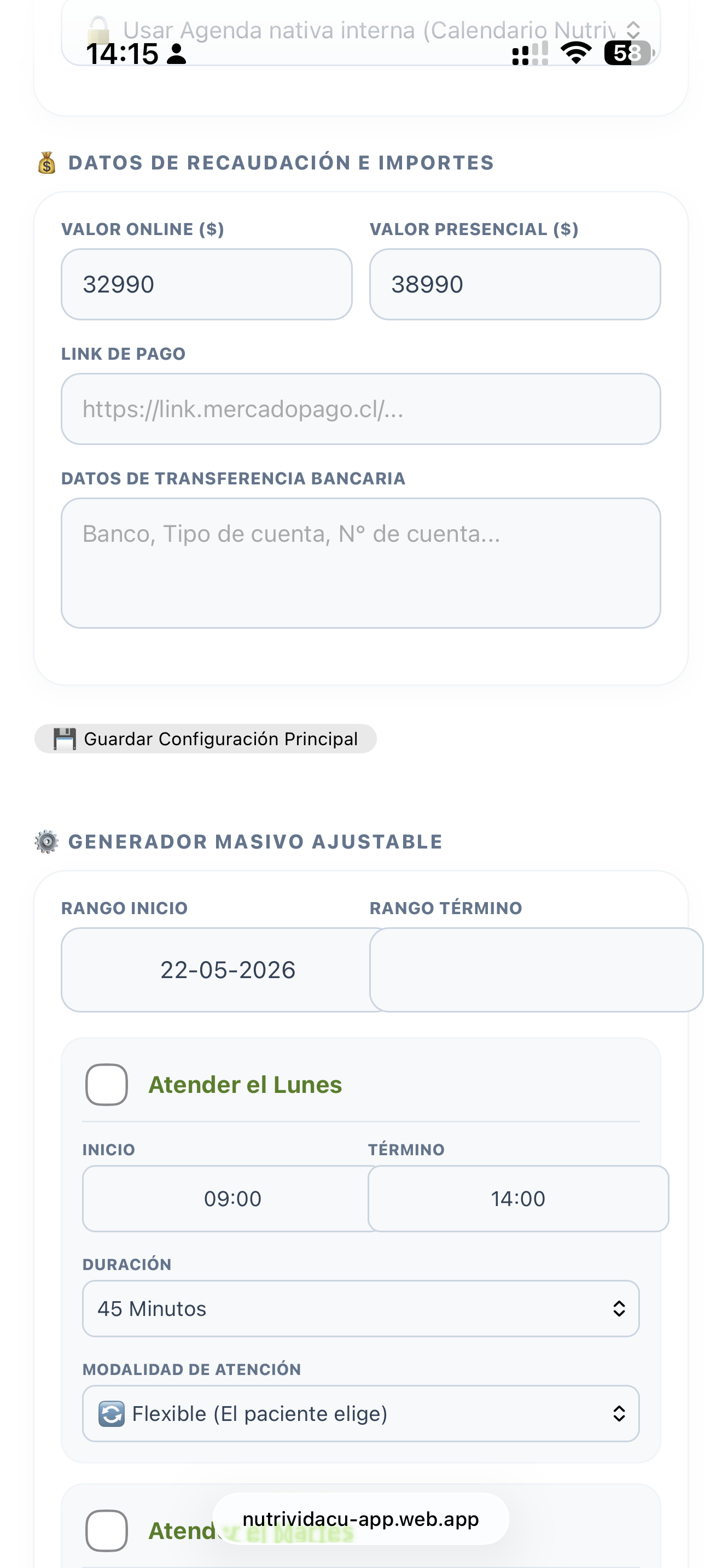 📱Nutrividacu Profesional, para Nutricionistas