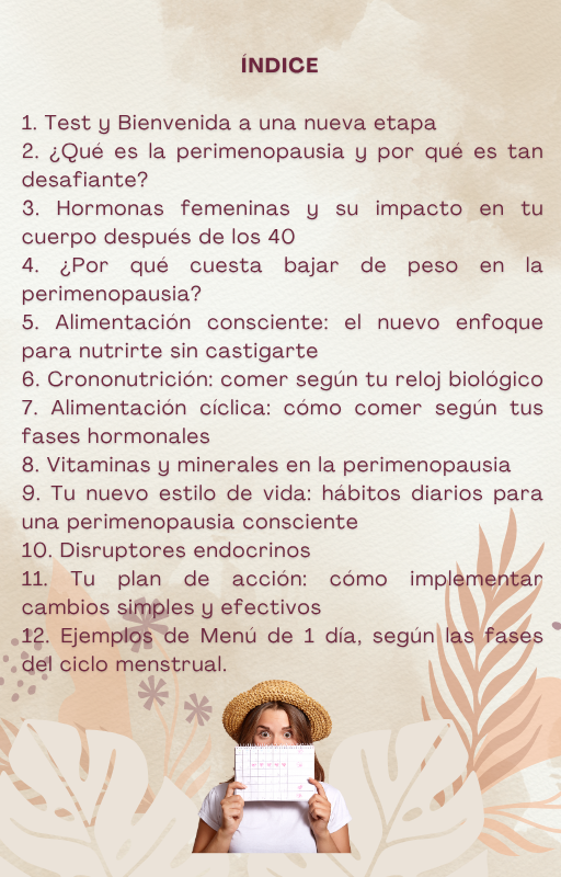 🌸Guía de Alimentación en Perimenopausia