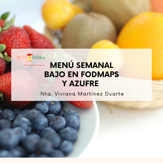 Menú Semanal Bajo en FODMAPs y Azufre