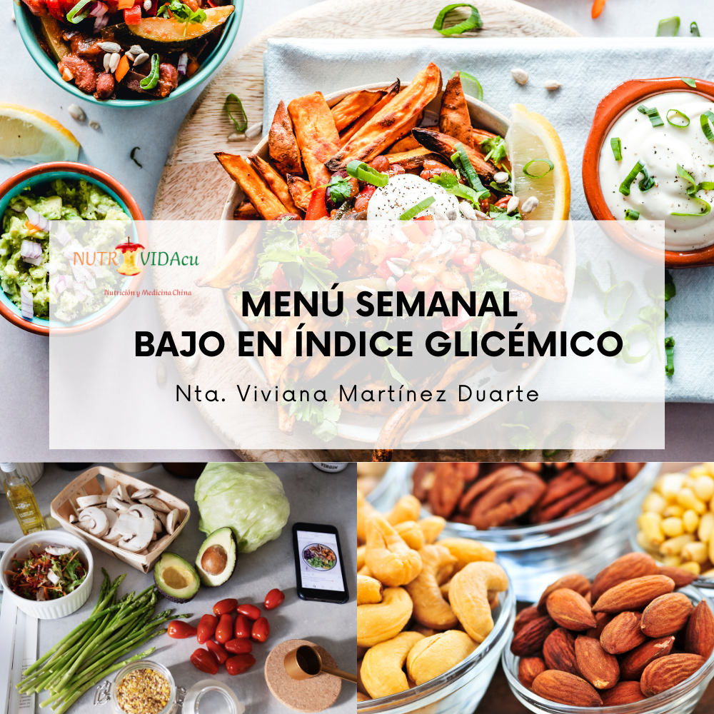 Menú Semanal Bajo en Indice Glicémico