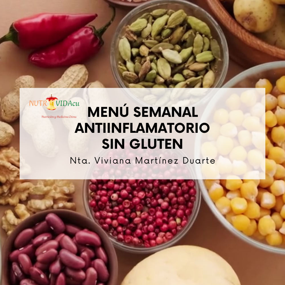 Menú Semanal Sin Gluten y Antiinflamatorio