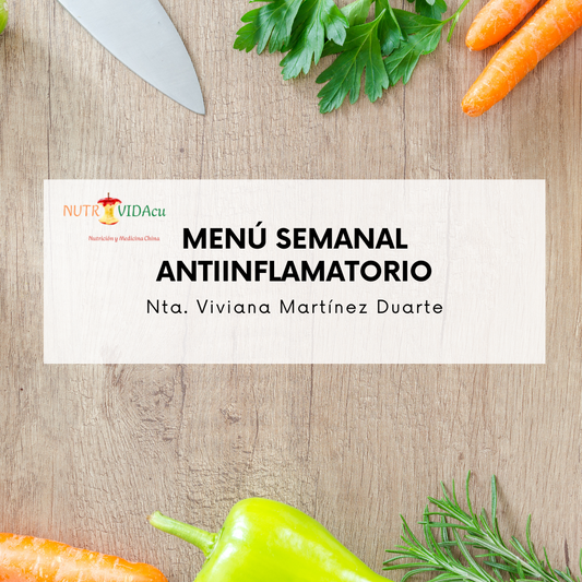Menú Semanal Antiinflamatorio