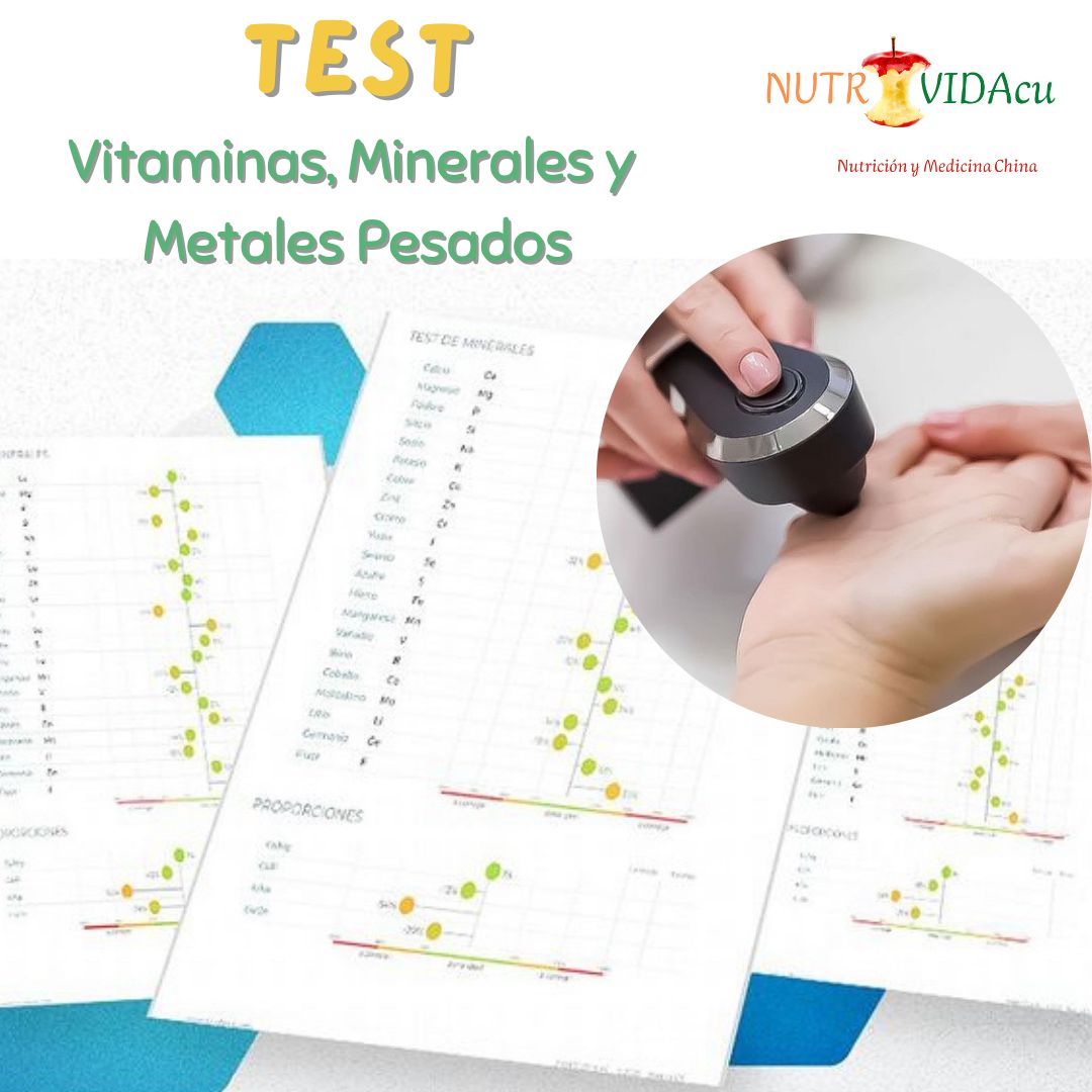 🌐Test Vitaminas, Minerales y Metales Pesados, Oligocheck + Consulta Nutricional ($77.990, Reserva abono 50%) Presencial